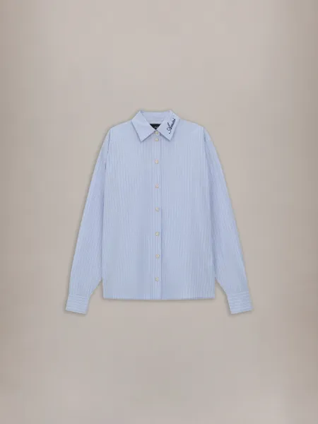 WOMEN - WOMEN'S STRIPED SHIRT - Ashley Blue