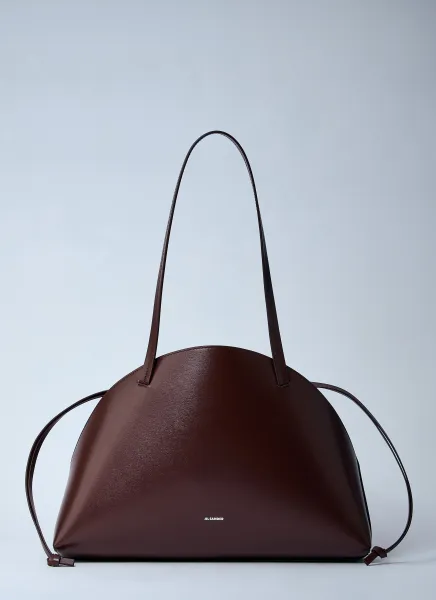 Leather Curve Shoulder Bag