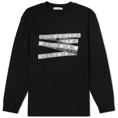 J.W. Anderson Oscar Wilde Long Sleeve Quote T-Shirt