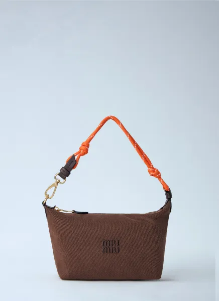 Gabardine Zip Handbag