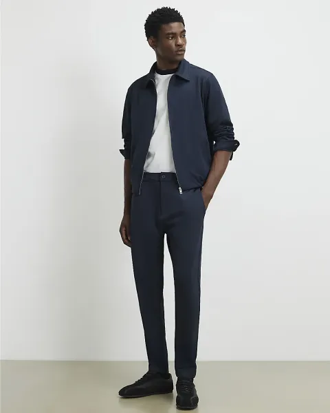River Island Slim Fit Fixed Waist Cotton Joggers