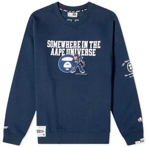 AAPE College Devil Crew Sweat