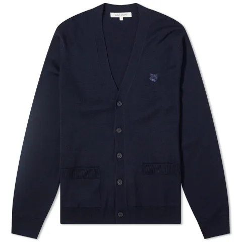 Bold Fox Head Patch Cardigan