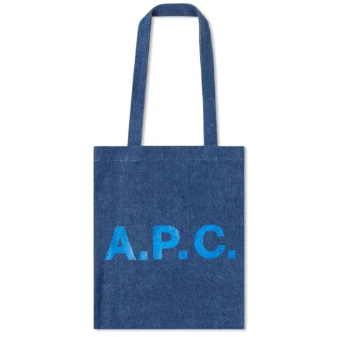 A.P.C. Lou Marbled Denim Tote