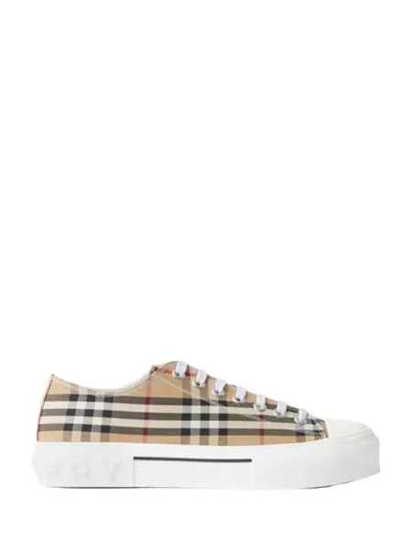 Women check sneakers Archive Beige