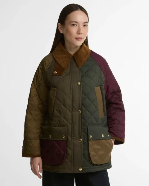 Patchwork Bedale Quilted Jacket