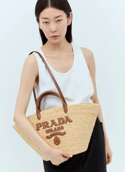 Large Raffia Shopping Bag