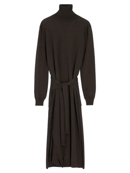 Trompe loeil dress Dark cacao