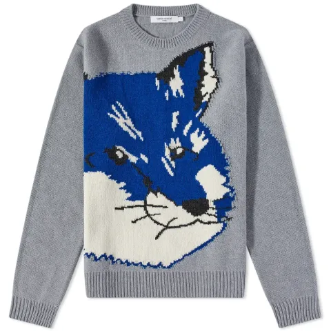 Maison Kitsuné Big Fox Head Jacquard Knit