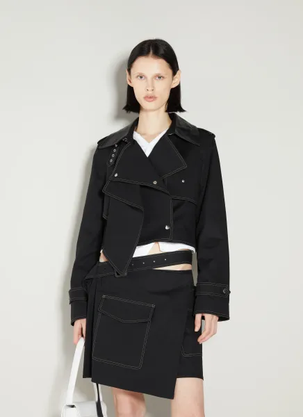 Cropped Trench Jacket