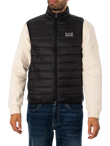 EA7 Emporio Armani Woven Down Gilet