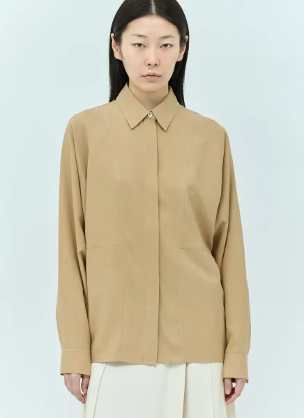 Panelled Silk Shirt