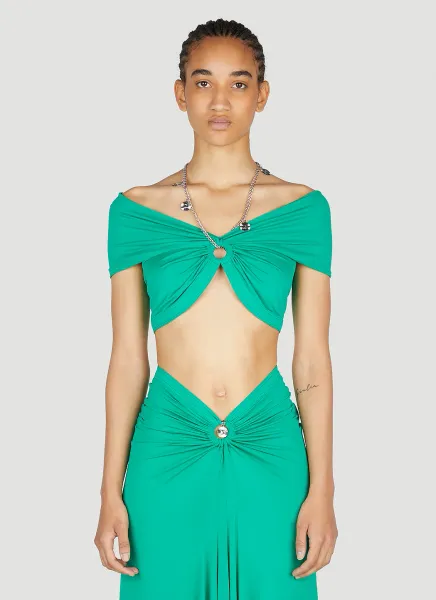 Necklace Off Shoulder Top