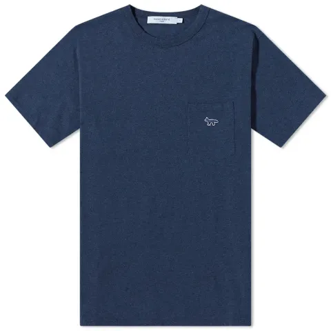 Maison Kitsuné Navy Fox Patch T-Shirt