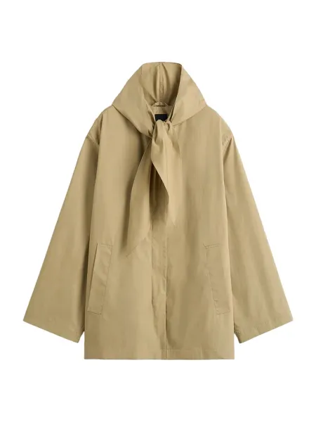 Tech Scarf Jacket Cashew