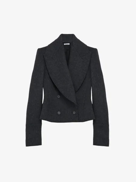 Wool Felt Double-breasted Coat