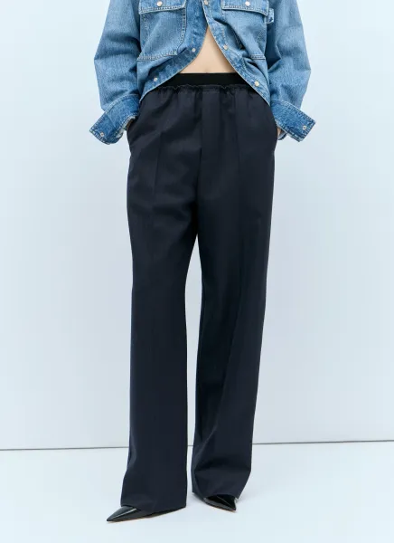 Striped Wool Pants