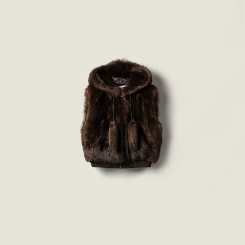 Shearling vest