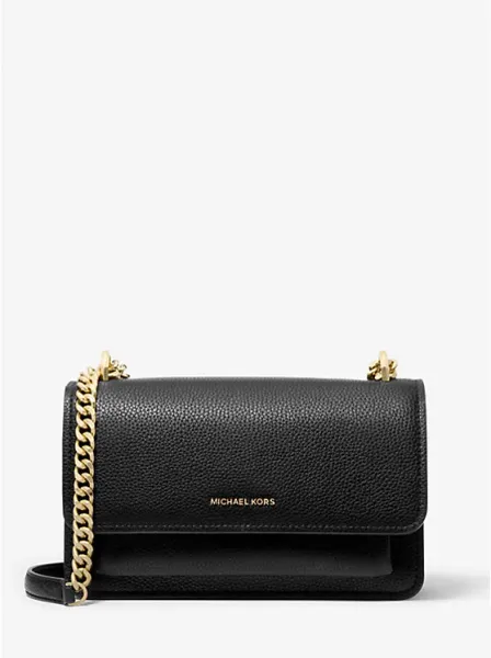 Claire Large Pebbled Leather Convertible Shoulder Bag