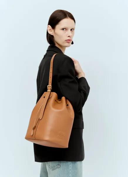 Leather Bucket Bag