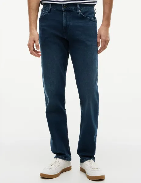 Tommy Hilfiger Denton Straight Fit 5 Pocket Jeans Blue