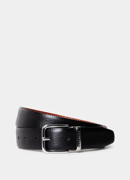 Reversible Pebble Leather Belt