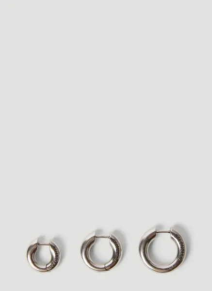 Set Of Three Sharp Earrings