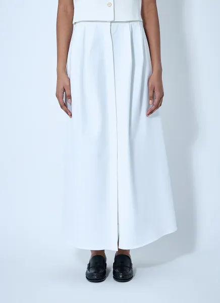 Pleated Midi Skirt
