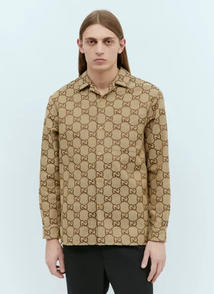 Maxi GG Canvas Overshirt