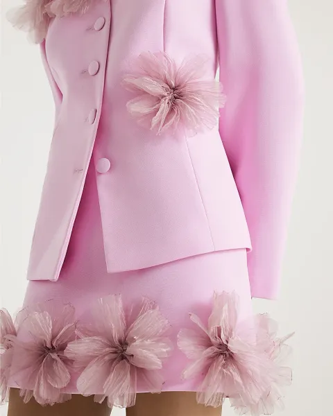 River Island 3D Flower Mini Skirt
