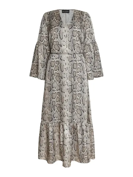 James Lakeland Python Print Belted Dress