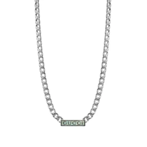 Gucci Tag Gourmette Necklace