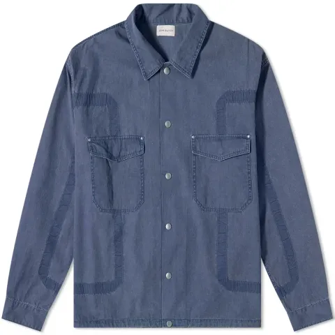 Cotton Poplin Frame II Snap Overshirt