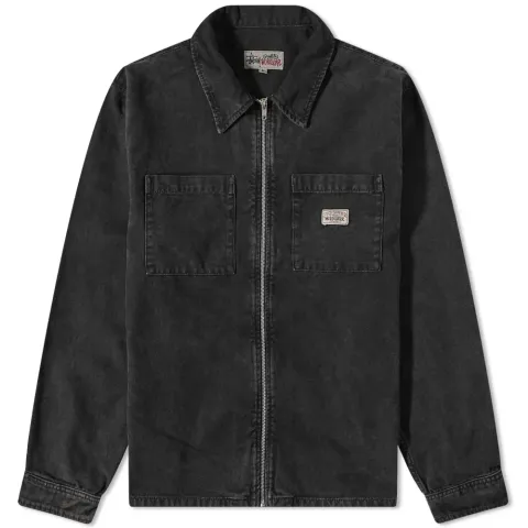 Washed Canvas Zip Shirt