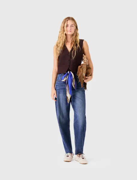 Maje Carrot jeans with twilly