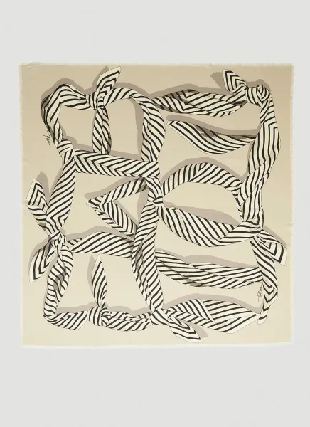 Knotted Print Scarf