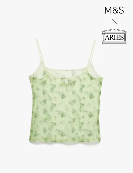 M&S x Aries Sheer Floral Camisole