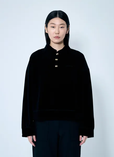 Heavy Velour Polo Shirt