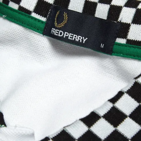 Fred Perry 45's Checkerboard Trim Polo