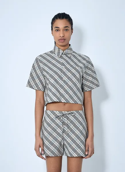 Crop Check Shirt