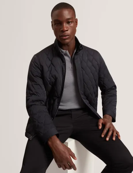 Ted Baker Quilted Jacket Navy