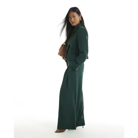 River Island Petite Crepe Wide Leg Trousers