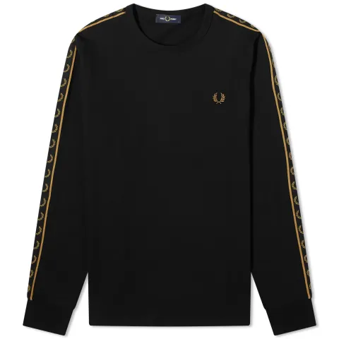 Long Sleeve Contrast Taped Ringer T-Shirt
