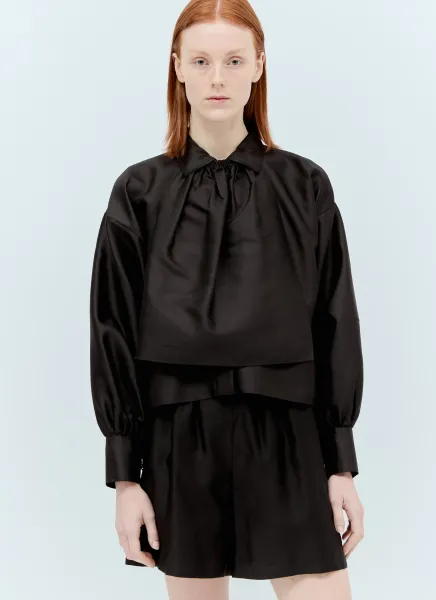 Shantung Silk And Cotton Shirt
