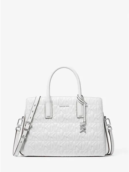 Laila Medium Logo Embossed Satchel