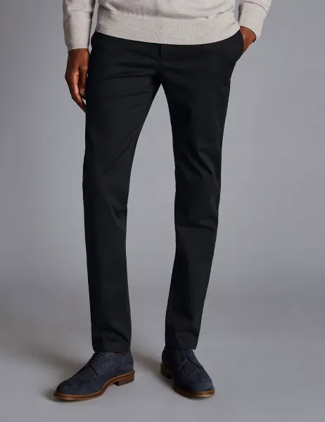 Charles Tyrwhitt Slim Fit Chinos Black