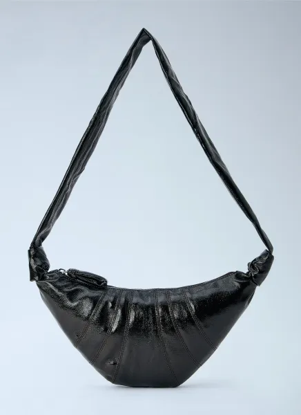 Lemaire Medium Croissant Bag in Coated Cotton