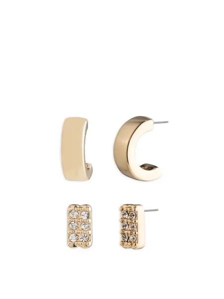 Lauren Ralph Lauren Pavé Duo Stud Earrings