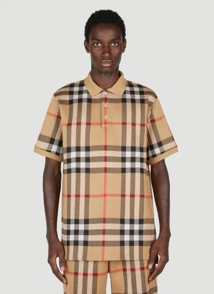 Check Jacquard Polo Shirt
