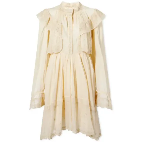 Limpeza Broderie Anglaise Dress